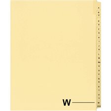 Offix® Alphabetical Litigation Index Dividers W