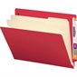 End Tab File Folder with 2 dividers red