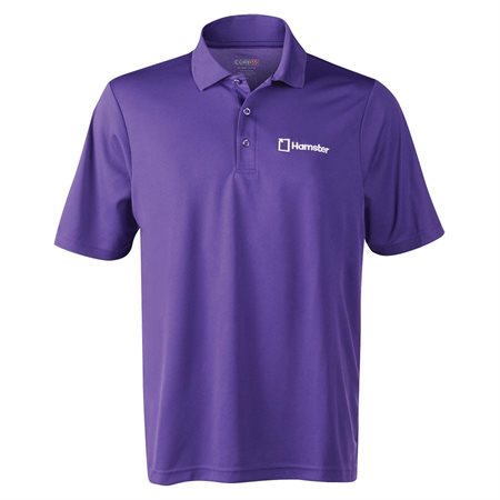 Polo manche courte Hamster pour hommes Violet 3X large