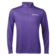 Chandail manche longue avec glissière Hamster  pour femmes Violet 2X large