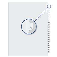 Quest Numerical Litigation Index Dividers 1 to 12 #1