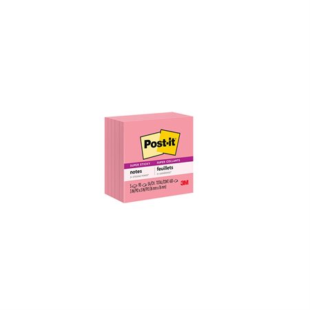 Post-it® Super Sticky Notes neon pink