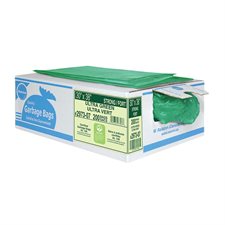 Sacs à ordures Ralston 2900 Ultra 30 x 38 po fort, vert (200/bte)