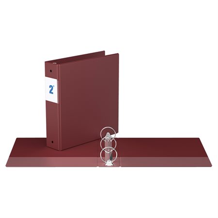 Round Ring Essential Binder 2 in. burgundy