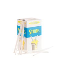 Compostable Plastic Straws striped, assorted colours