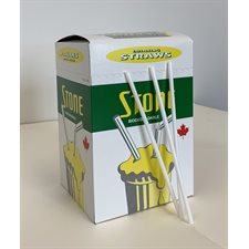 Compostable Paper Straws white