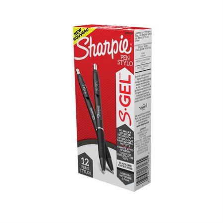 Sharpie S.Gel Retractable Pen 0.7 mm black ink, black