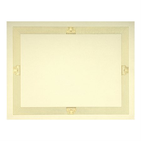 St.James™ Elite Gold Foil Stamped Certificates Package of 12 Capital