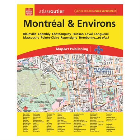 Atlas of Quebec regions Montreal & area 8-1 / 2 x 11"