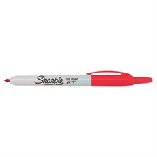 Retractable Permanent Marker Fine red