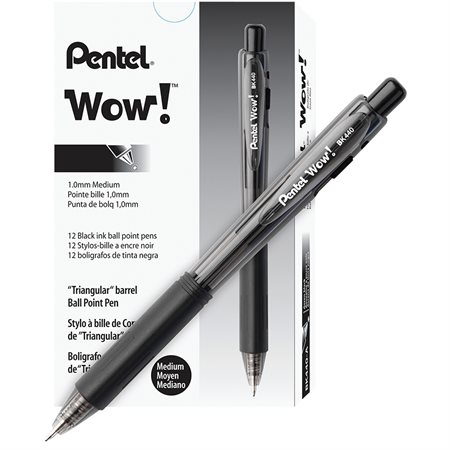 Retractable Ballpoint Pens black