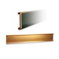 Adhesive Name Plate Holder 1 X 7'' Gold