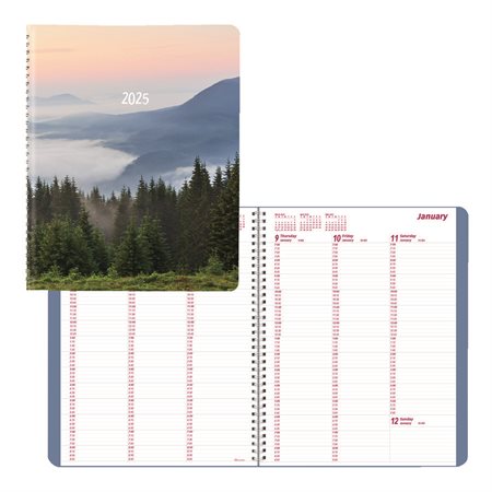 Mountain Weekly Planner (2025) forest