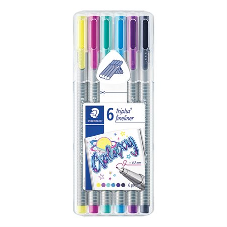 Triplus® Fineliner Marker Package of 6 galaxy