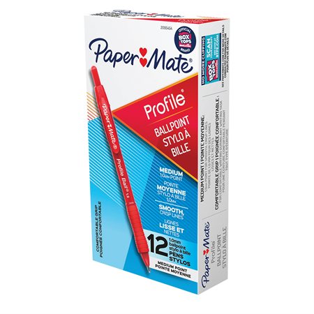 Profile Retractable Ballpoint Pens red