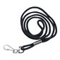 LANYARD ROUND END W /  HOOK BLK