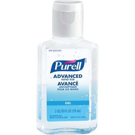 Purell® Hand Sanitizer Fragrance free gel, 70% ethyl alcohol. 50 ml (box 24)