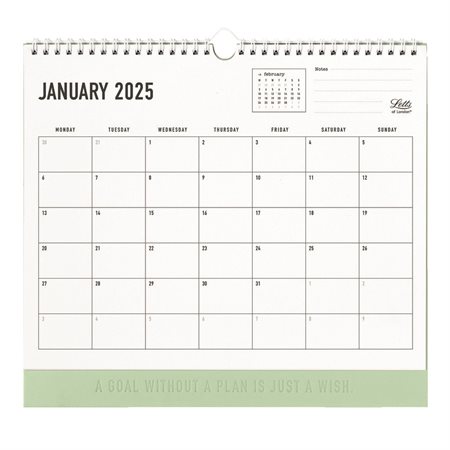 Conscious Monthly Wall Calendar (2025) sage