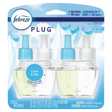 Recharges de rafraichisseur d'air Febreze® lin et ciel