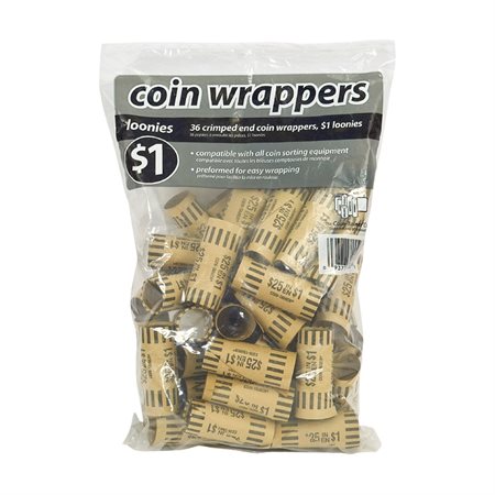 Paper Coin Tube 1 dollar