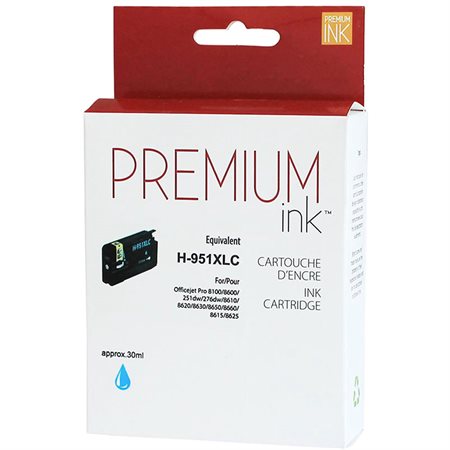 Compatible High Yield Ink Jet Cartridge (Alternative to HP 951XL) cyan