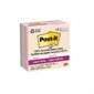 Post-it® Super Sticky Recycled Notes - Wanderlust Pastels 3 x 3 in. Plain. package of 5, 70-sheet pad
