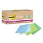 Post-it® Super Sticky Recycled Notes – Oasis Collection 3 x 3 in. Plain. package of 24, 70-sheet pad