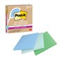 Post-it® Super Sticky Recycled Notes – Oasis Collection 4 x 4 in. Ruled. package of 3, 70-sheet pad