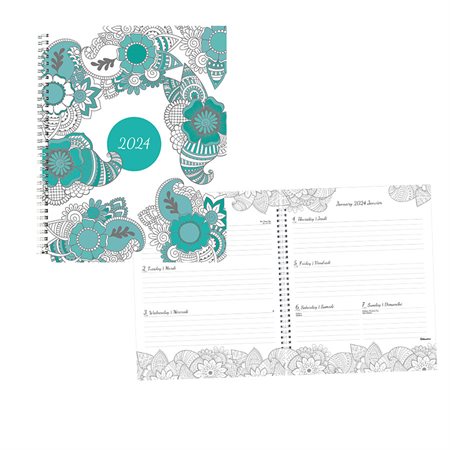 DoodlePlan™ Weekly Colouring Planner (2024)