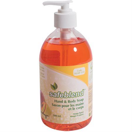 Savon pour les mains et le corps Safeblend 500 ml papaye mangue