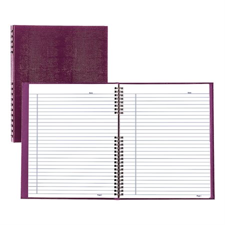 NotePro Notebook 10.75 x 8.5 in 150 pages, dark raspberry