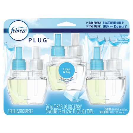 Recharge d'huile parfumée Febreze 3 Recharges ciel et air frais