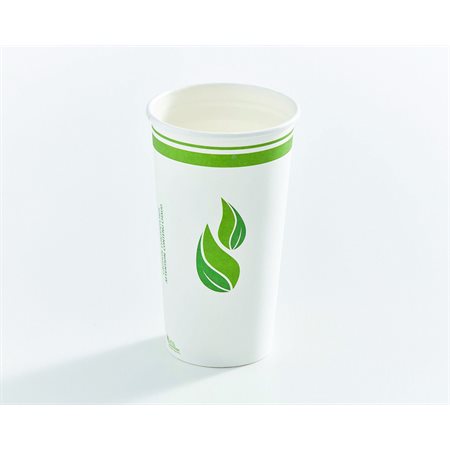 PLA Lined Compostable Paper Cups 20 oz