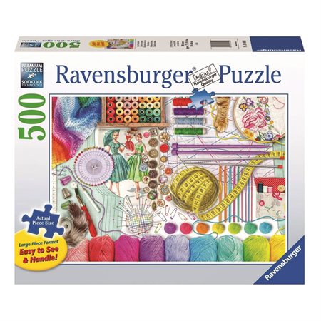 Puzzle needlework station