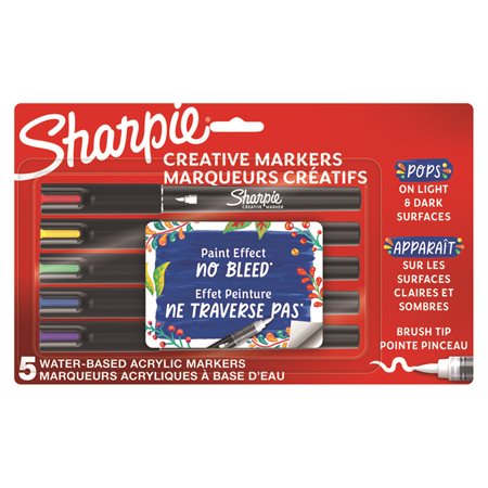 Sharpie Creative Markers Brush Tip package of 5