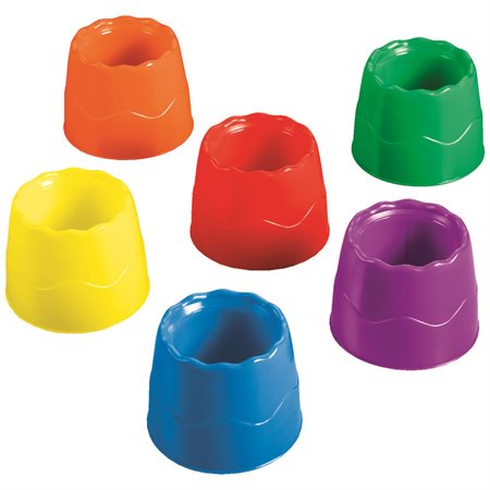 Single Water pots 6 count assorted colours