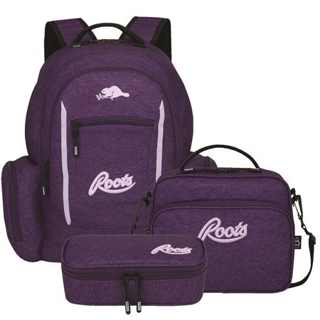 Backpack-Lunchbox-Pencil Case Kit purple