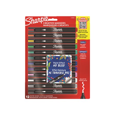 Sharpie Creative Markers Bullet Tip package of 12