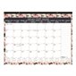 Floral Monthly Desk Pad Calendar (2026)