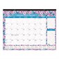 Floral Monthly Desk Pad Calendar (2026)