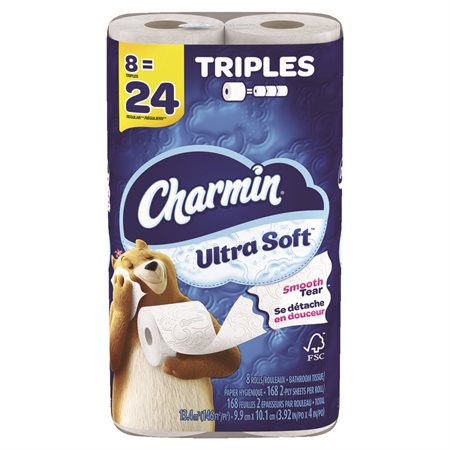 Charmin Ultra Soft Toilet Paper package of 8