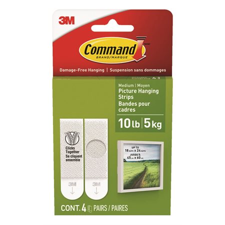 Bandes pour tableaux Command™ Paquet de 4