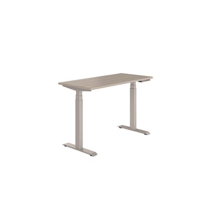 Newland Height Adjustable Desk 46 in W x 23 in D x 22.6-48.2 in H noce grigio