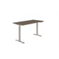 Newland Height Adjustable Desk 58 in W x 29 in D x 22.6-48.2 in H absolute acajou