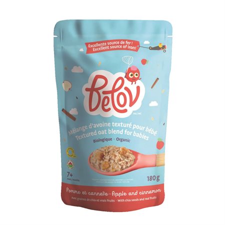 Belov Textured Oat Blend for Babies apple and cinnamon