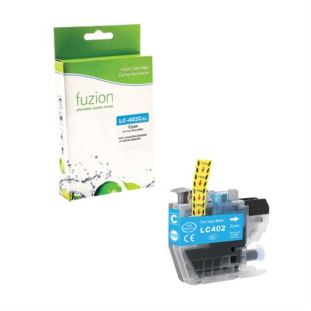 Compatible High Yield Ink Jet Cartridge  (Alternative to Brother LC402XL) cyan