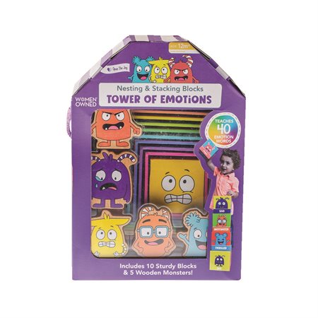 Open The Joy Tower of Emotions Nesting and Stacking Blocks English version