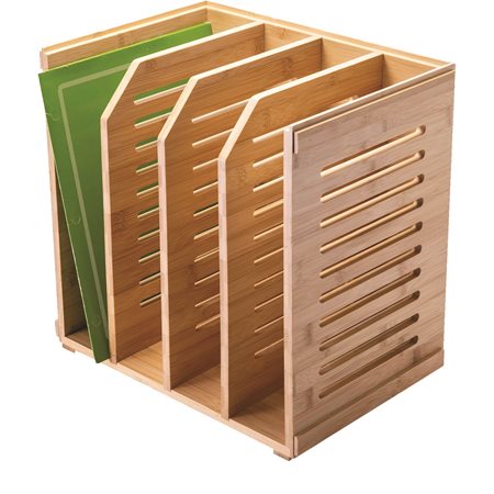 Bamboo Desktop File Organizer