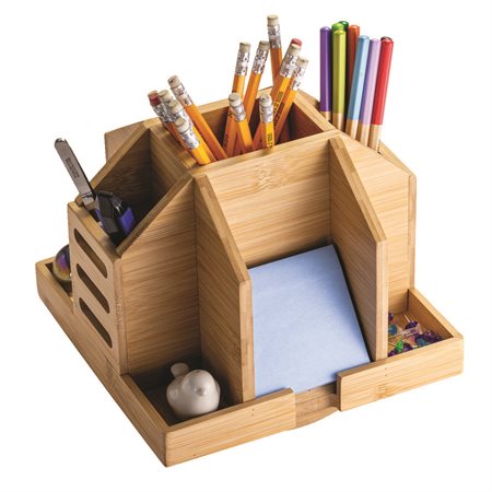 Bamboo Rotary.Office Organizer