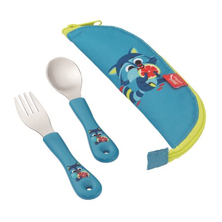 Maped 2-Piece Cutlery Case raccoon